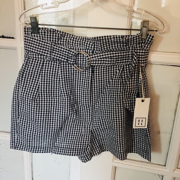 ✨2 for 15$✨NWT High waisted checker shorts - Picture 6 of 12
